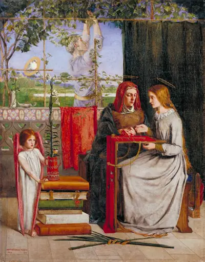 The Girlhood of Mary Virgin Dante Gabriel Rossetti